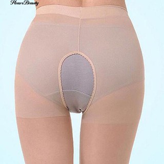 Hearsbeauty ผู้หญิงเปิด Crotch Crotchless Sheer pantyhose ถุงน่องถุงน่องถุงน่อง