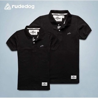 rudedog เสื้อโปโล ชาย หญิง  รุ่นแชมเปี้ยนสีดำ