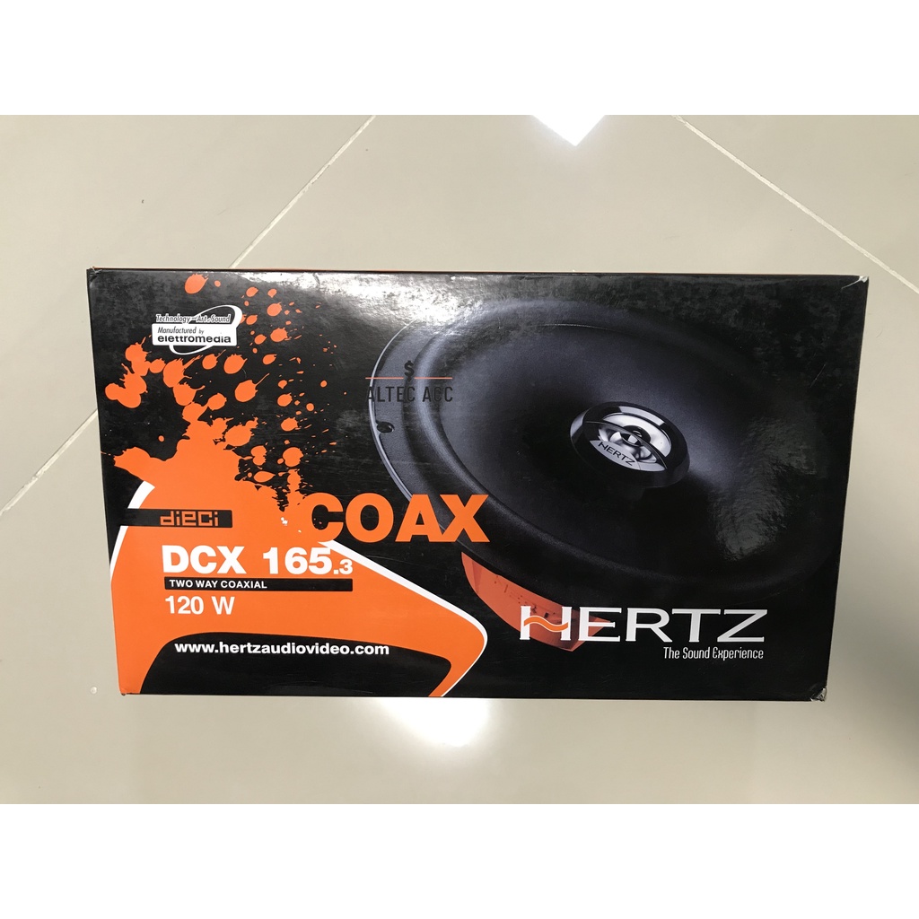 HERTZ AUDIO DCX 165.3 6.5 2-WAY 60 WATT RMS DIECI SERIES COAXIAL SPEAKER