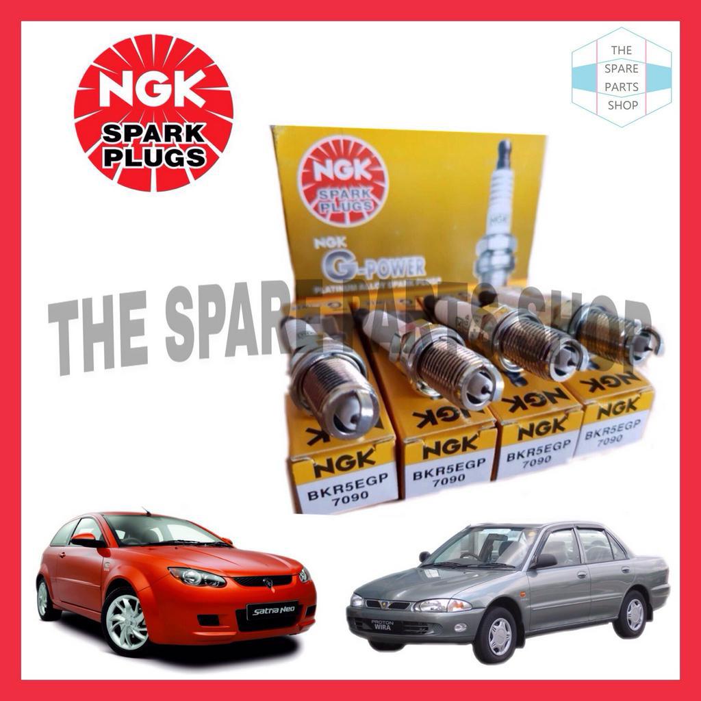 PROTON WIRA SATRIA 1.6 PUTRA 1.8 NGK SPARK PLUG BK5E BKR5E BKR5E11 4 ชิ้น/1 ชุด