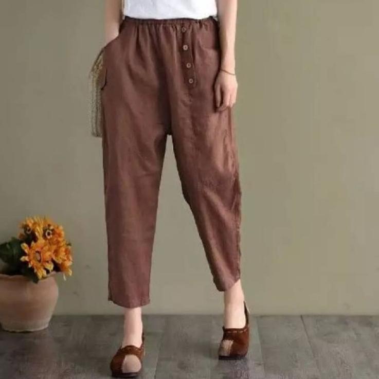 {เมอร์!} BUGGY กางเกงขายาวลําลองทรงหลวมสําหรับผู้หญิง