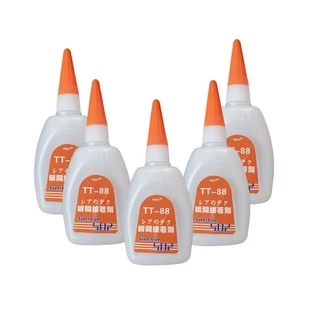 กาวร้อน TT88 6 ขวด 50g แห้งไว ใช้งานง่าย ติดรองเท้า หนัง เซรามิค เฟอร์นิเจอร์
