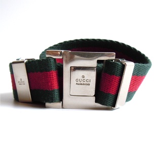 เข็มขัดแบรนด์เนมมือสอง Gucci Belt Web Canvas