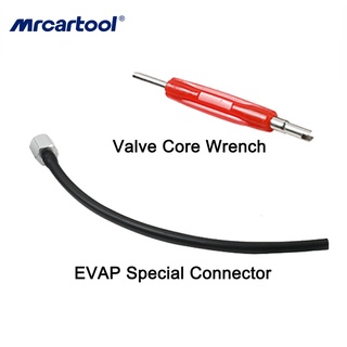 Mrcartool EVAP เครื่องตรวจจับควันรั่ว ชุดเครื่องมือประแจ EVAP เชื่อมต่อวาล์วยานยนต์ ระบุตําแหน่งควัน อุปกรณ์ตรวจจับควัน