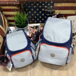 Kipling new grey emb city pack