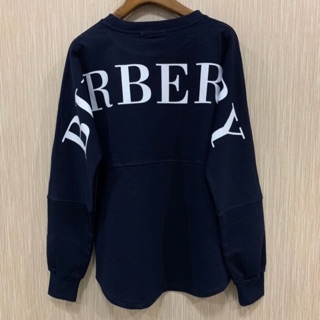 🔥พร้อมส่ง🔥เสื้อแขนยาวBurberry back logo sweater dark blue