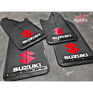 บังโคลนรถยนต์สำหรับ Suzuki ลาย S เพลทดำ