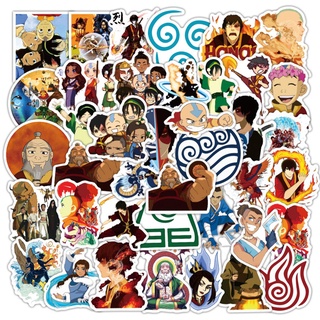 Y&amp;P| ชุดสติ๊กเกอร์กันน้ำลายกราฟฟิตี้ Avatar: The Last Airbender การ์ตูน, 50 แผ่น/ชุด