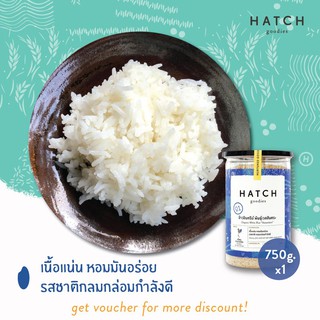 HATCH goodies ข้าวออร์แกนิค พันธุ์เวสสันตระ Organic White Rice "Vessantara" - Reusable Can (750g)