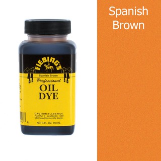 Fiebings Professional Oil Dye สีย้อมหนัง Spanish Brown 4 oz.