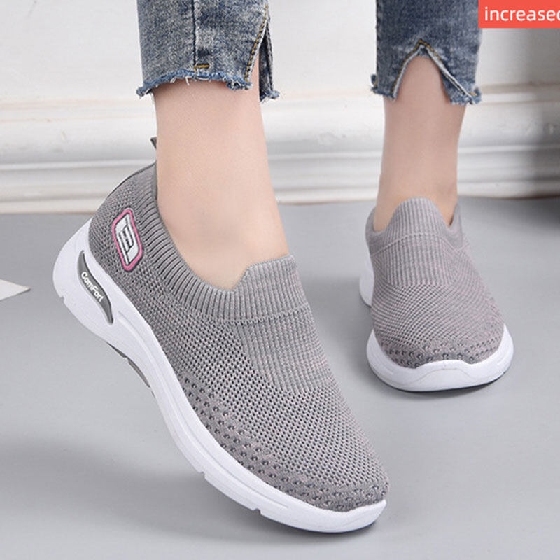 Kuike Sports สําหรับสตรี รองเท้าลำลอง ส้นเตี้ย กันกระแทก น้ําหนักเบา สวมใส่สบาย SC1207 ราคา ถูกที่สุด ดีลบีเคเค แกลเลอรีภาพที่ 3