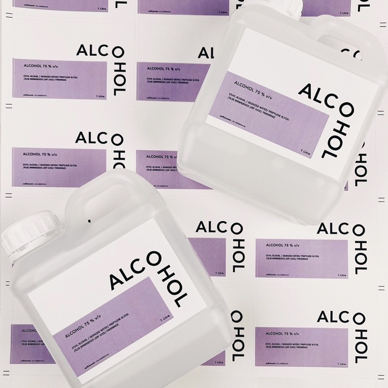 สเปรย์แอลกอฮอล์ แอลกอฮอล์น้ำ กลิ่นอิงลิชแพร์ (English Pear) ฟู้ดเกรด 75% Alcohol Spray 1 ลิตร