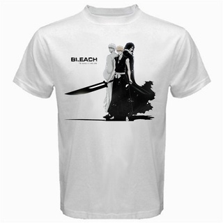 เสื้อยืดผู้ชาย Bleach Grim Reaper เสื้อยืดผู้ชาย แขนสั้น อะนิเมะ Virtual Black Ride 100%เสื้อยืดน่ารัก