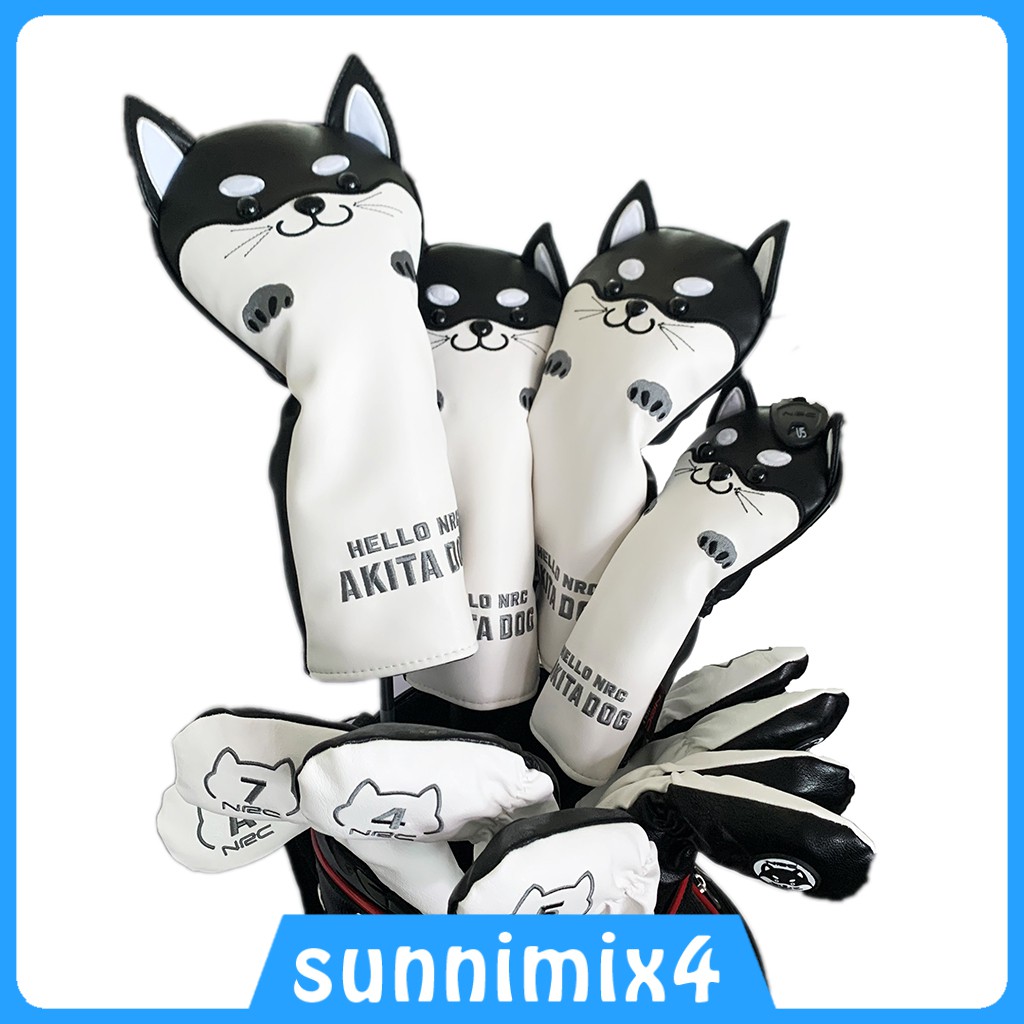 [H₂Sports&Fitness] 4x Golf Wood Head Covers No. 1 3 5 UT Driver