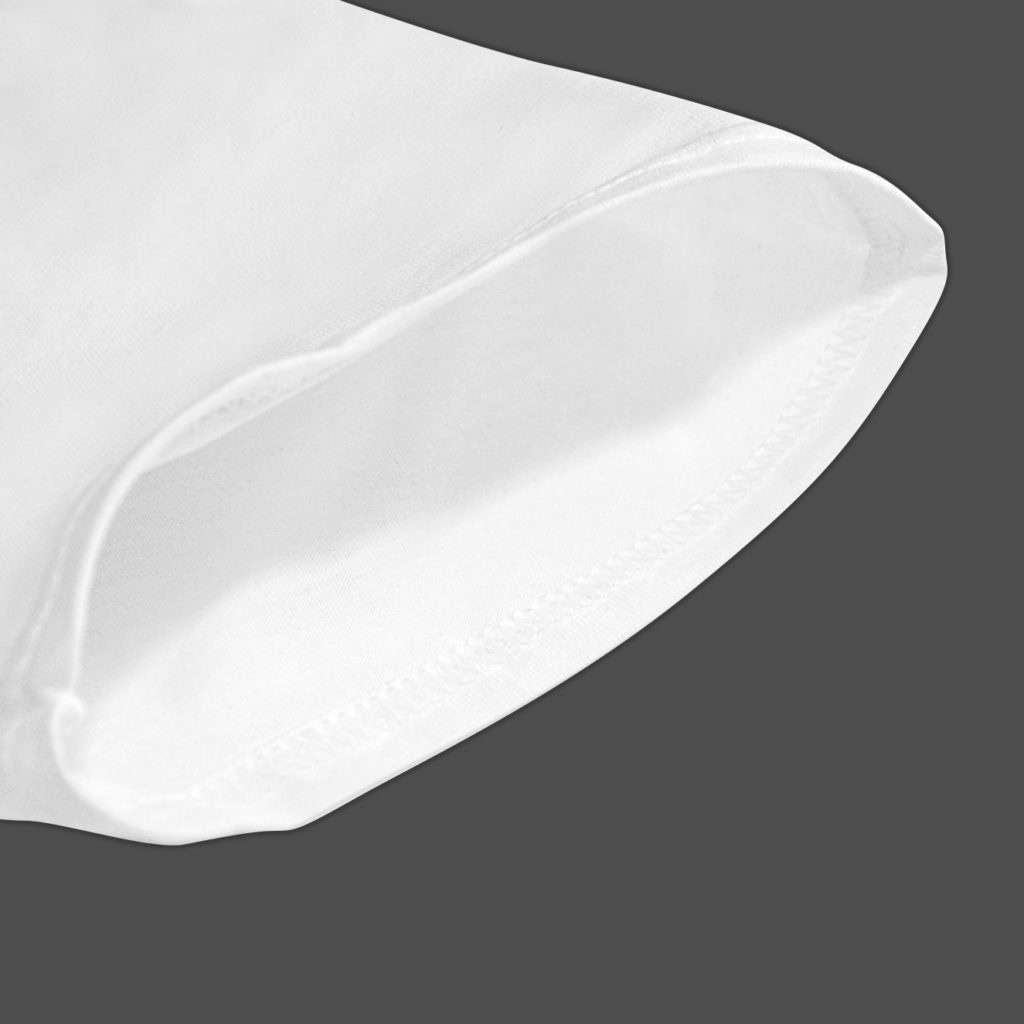 GILDAN® เสื้อยืดไหล่สโลป แขนสั้น - ตัวดำ แขนขาว - รูปที่ 4