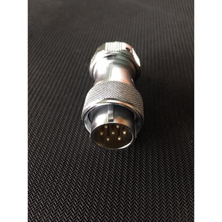 คอนเนคเตอร์ต่อสายไฟ WF20 7pole #2sqmm 10A, cable OD.9-10.5mm circular connector IP67 WF20 J7 TE male poles