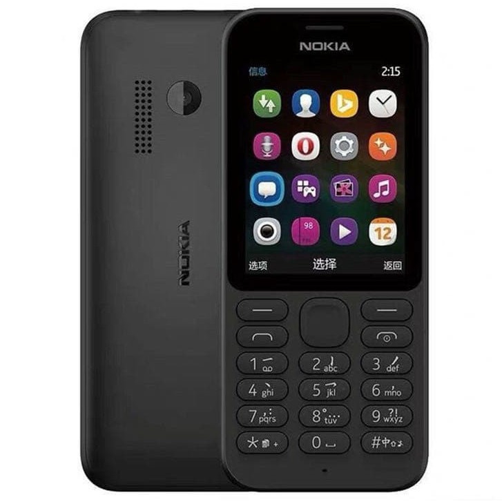 โทรศัพท์มือถือ โนเกียปุ่มกด NOKIA PHONE   215 (สีดำ) จอ2.4นิ้ว 3G/4G ลำโพงเสียงดัง รองรับทุกเครือข่าย 2021ภาษาไทย-อังกฤษ