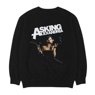 Asking ALEXANDRIA - สุภาพสตรี | เพลง CREWNECK | เสื้อกันหนาว BAND | Unisex | เพลงเมอร์ช | แกนโลหะ