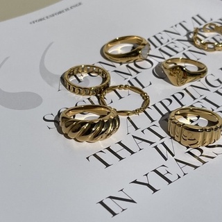 thesis Gorgeous Stainless 18K gold Rings