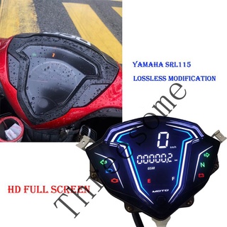 เครื่องวัดความเร็ว สําหรับ Yamaha Lagenda 115 Fi Srl115 Fi SRL 115 Fi Aveta Rx110 Vega Force Fi DGITAL METER ​เครื่องวัดไฟ LED Assy