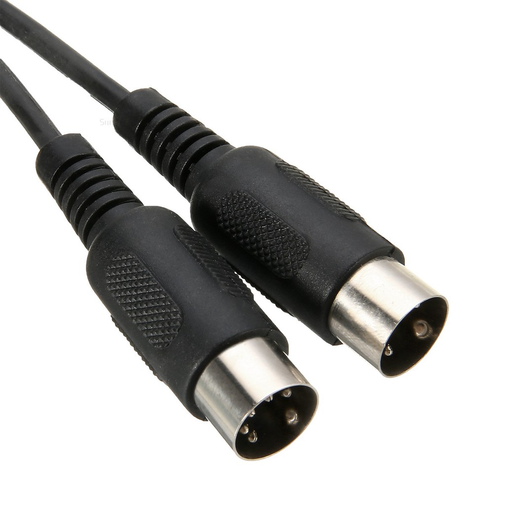 💗Sunei💗MIDI To Joystick Game Port Audio Cable DB15 5 Pin DIN Wire Cord