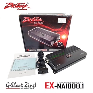 BOSTIWICK รุ่น EX-NA1000.1 เครื่องเสียงรถยนต์ เพาเวอร์แอมป์ ขับลำโพงซับเบส คลาสดี Class d 1Channel พาวเวอร์แอมป์