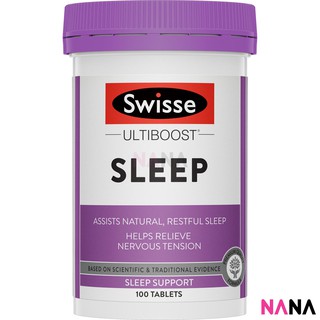 Swisse Ultiboost Sleep 100 Tablets อัลตร้าบูส การนอนหลับ 100 เม็ด (หมดอายุ:10 2025)