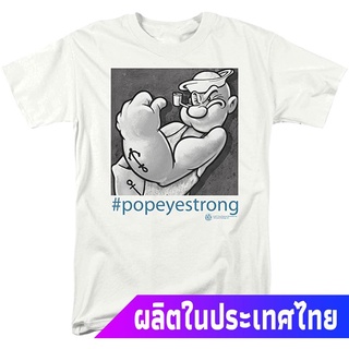 เสื้อยืดขายร้อนป๊อปอาย New สาว Popeye Popeye Strong Adult T Shirt ใส่ได้ทั้งหญิง ชาย เสื้อยืด ผู้ชาย ผู้หญิง sale เสื้อย