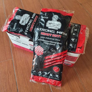 ถุงมือ Strong man heavy duty แบบสั้น 14" ไซส์ L