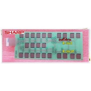 อะไหล่ของแท้/ไมโครเวฟชาร์ป แผงปุ่มกด/คีย์กด/สวิตซ์กด (ชั้นใน)(MEMBRANE SWITCH(A)/SHARP/QSW-KA049DRZZ/รุ่นR-362 :R-363P