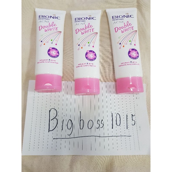 โฟมล้างหน้า ไบโอนิค แอคเน่ (Bionic Acne) สีชมพู