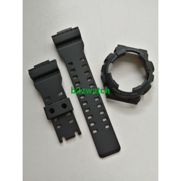 กรอบสายg-shockของแท้​รุ่นga-110​,ga-100​สีดำด้าน(ไม่มีตะขอ)​