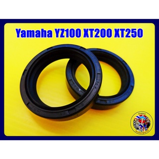 ซีลโช๊ค 37 48 10.5 Yamaha YZ100 XT200 XT250 Front Fork Seal Set 2Pcs.