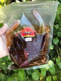 ถูกสุด อร่อย น้ำพริกตาแดง 400 กรัม ตาแดง ตาแดงแมงดา เผาตาแดง เผาป่า