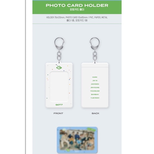 Photo card holder [ GOT7 - 2022 MD FANCON ]
