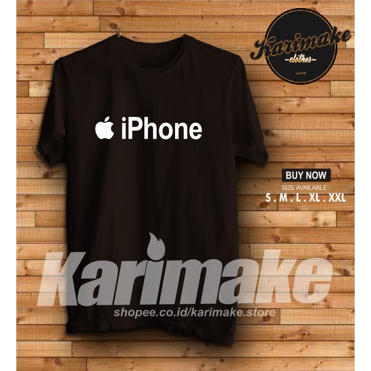 เสื้อยืด เสื้อยืด Iphone Apple Logo Gadget เสื้อยืด - - KHEY OLD SHOP