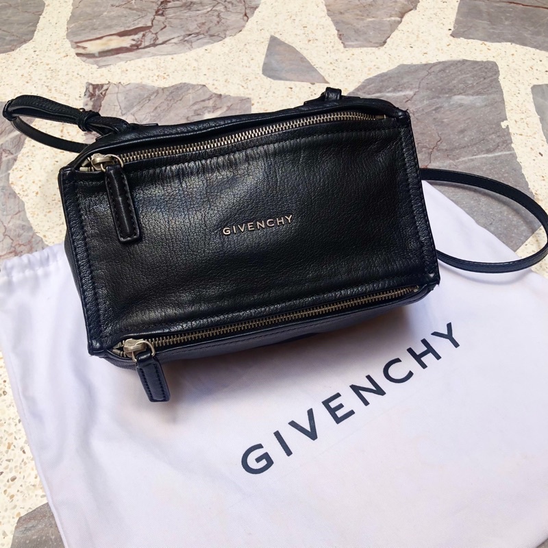 กระเป๋า GIVENCHY Black Crinkled Mini Pandora Bag แท้💯 [Like New]