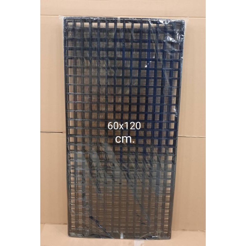 👍ตะแกรงเหล็ก เคลือบพลาสติก👍 # ขนาด 60×120 cm สีดำ 1 แพ็คมี 10 แผ่น(ของจริง แข็งแรง ตรงปก)สินค้าไทยค่ะ