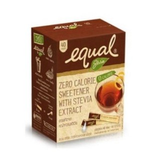 หญ้าหวาน อิควล สตีเวีย Equal Stevia หญ้าหวานธรรมชาติ ใช้แทนน้ำตาล 40 ซอง