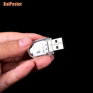 Baipester +++ โคมไฟ Led แบบพกพา ขนาดเล็ก สายชาร์จ Usb สําหรับอ่านหนังสือ PC แล็ปท็อป