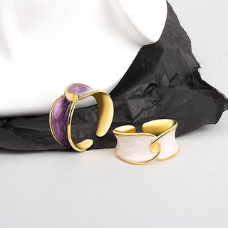 แหวน เคลือบหยดเคลือบ Fashion Accessories Rings สามารถปรับขนาดได้