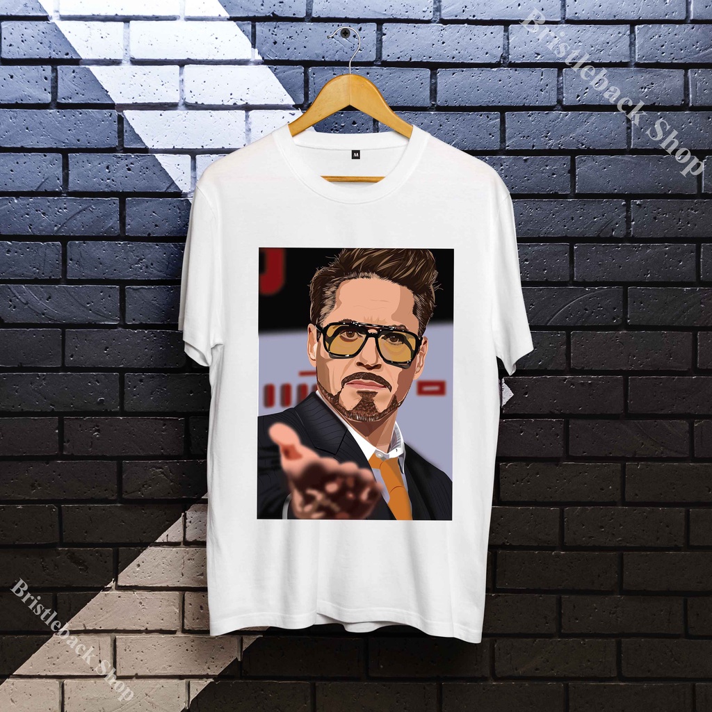 เสื้อยืดผู้ชายน่ารักและราคาถูก Robert Downey Jr actor น่ารักมาก แขนสั้น น่ารัก U10CD5533