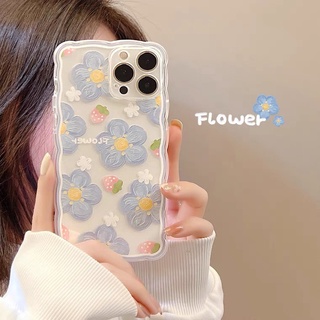 เคสดอกไม้สำหรับ for iPhone 11 12 13 14 Pro  14 Pro Max Xs Max 11 12 13 12 Pro Max กล้องปกป้องกันกระแทกปลอกซิลิโคน