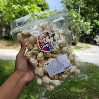 Dogfin กระดูกผูกขาว สำหรับสุนัข ขนาด 500g. และ 1 กิโลกรัม