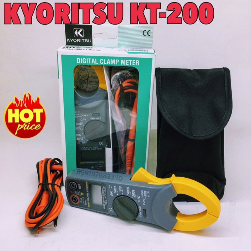 KYORITSU KEW SNAP 200 KT-200 clamp multimeter digital เเคล้มป์มิเตอร์ มิเตอร์วัดไฟ มัลติมิเตอร์ดิจิต