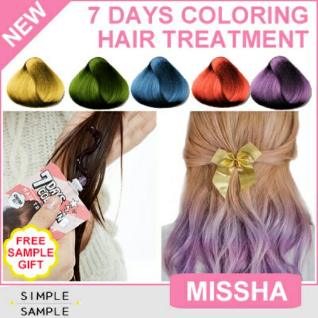 Missha Seven Days Coloring Hair Treatment 7 สี