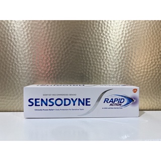 Sensodyne rapid action เซ็นโซดายน์ แรพพิด แอคชั่น ยาสีฟันลดอาการเสียวฟันอย่างรวดเร็ว 100 g