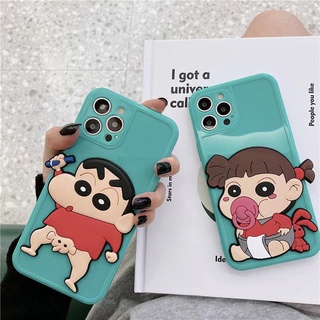 เคสซิลิโคนนิ่ม ลายการ์ตูนชินจัง สําหรับ iphone 11 12 promax x xr xs