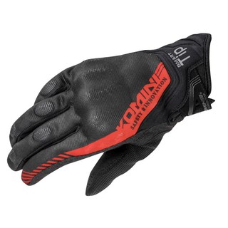 ถุงมือ Komine GK 237 protect mesh gloves สี Red แดง