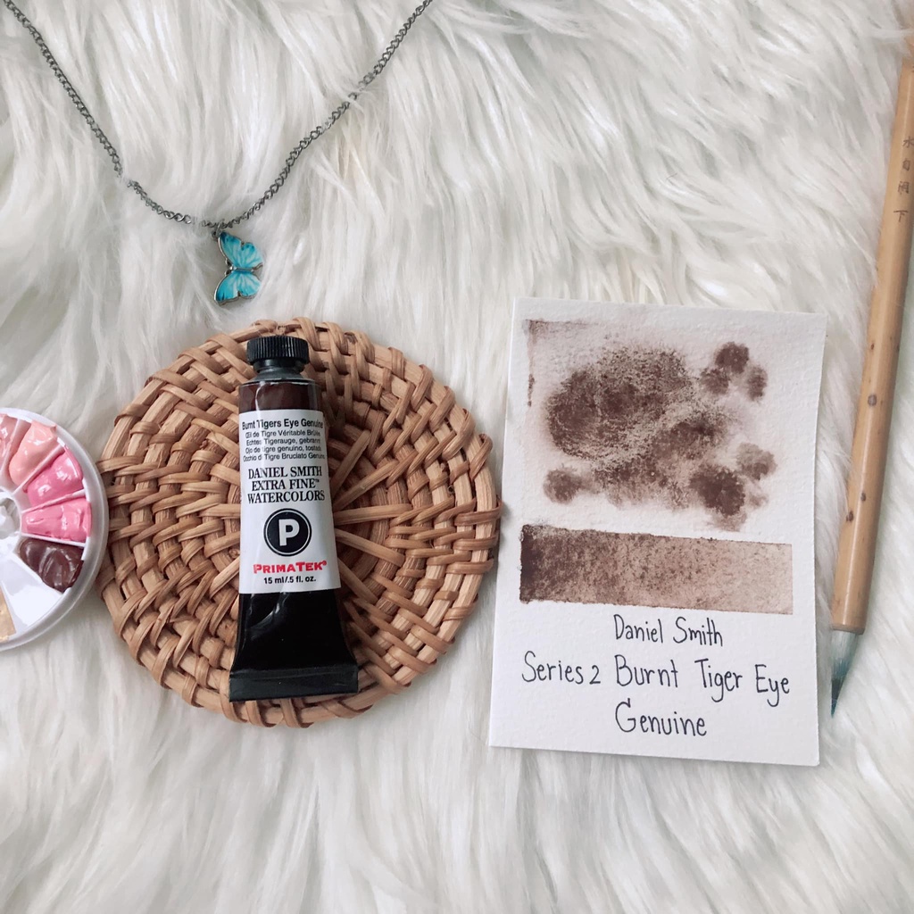 สีน้ำ Daniel Smith เกรดอาร์ตติส Series 2 สี Burnt Tiger Eye Genuine แบ่งขาย2ml.